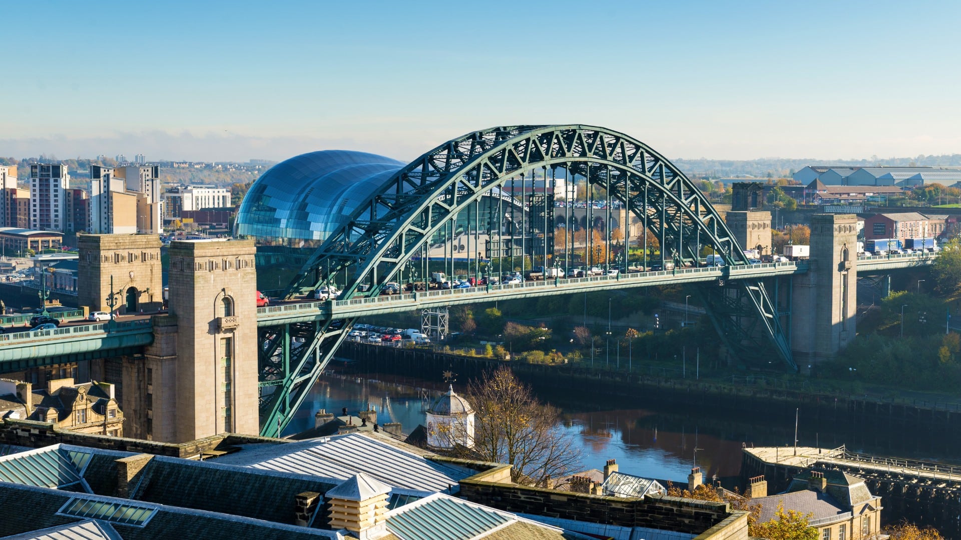 Newcastle Tyne Bridge during the day